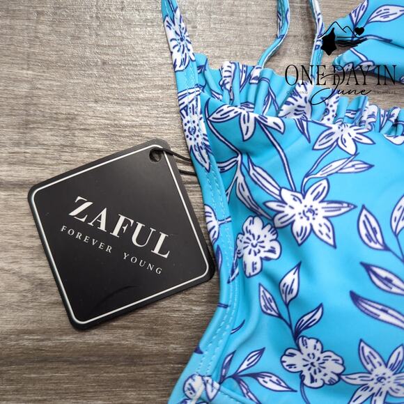Zaful Tie Back Underwire Bikini Swimsuit Size S - Picture 2 of 5